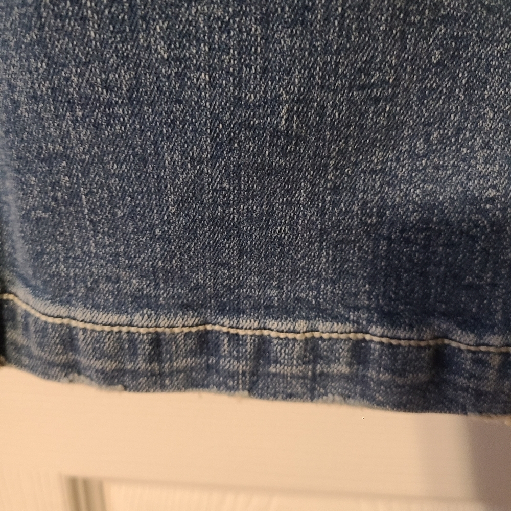 Bisou Bisou size 8 rhinestone bling blue jeans - Picture 4 of 16